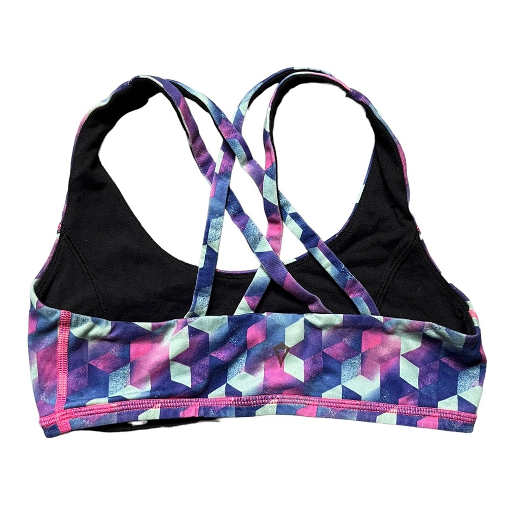 Ivivva Girl’s Multi-Color Reversible Racerback Sports Bra - Picture 4 of 5